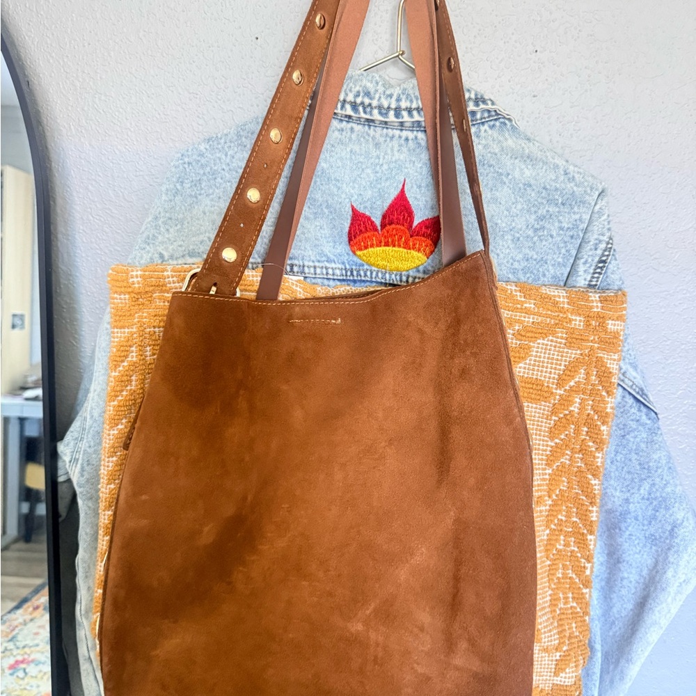 Lilium Firenze Suede Bucket Brown Bag - Women